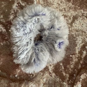 Minky Purple Frost Hair Scrunchie Handmade